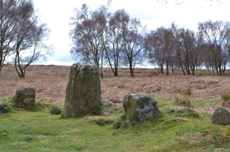 Froggatt Edge stone circle stones